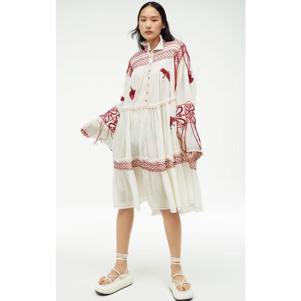 NEW LIMITED EDITION EMBROIDERED ZARA ATELIER DRESS - Picture 5 of 15